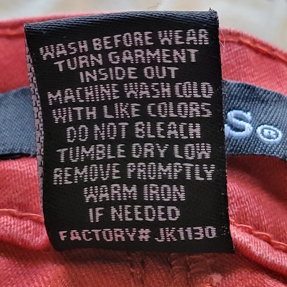 d. jeans Women's Rust Red Colored Stretch Denim Pants sz 12 - Picture 8 of 9